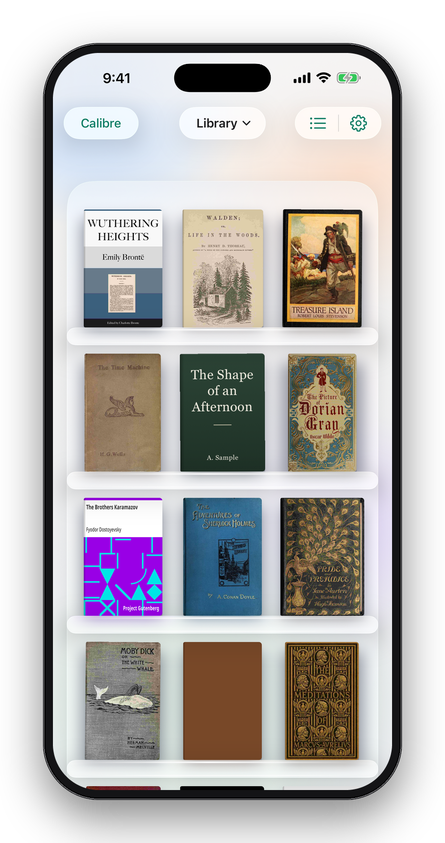 Athene on iPhone, the shelf